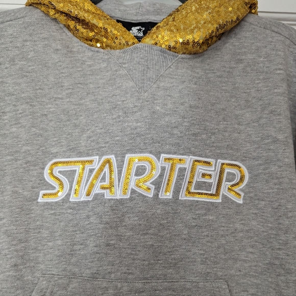 Sequins Starter Logo sweatshirt size S - Picture 2 of 10